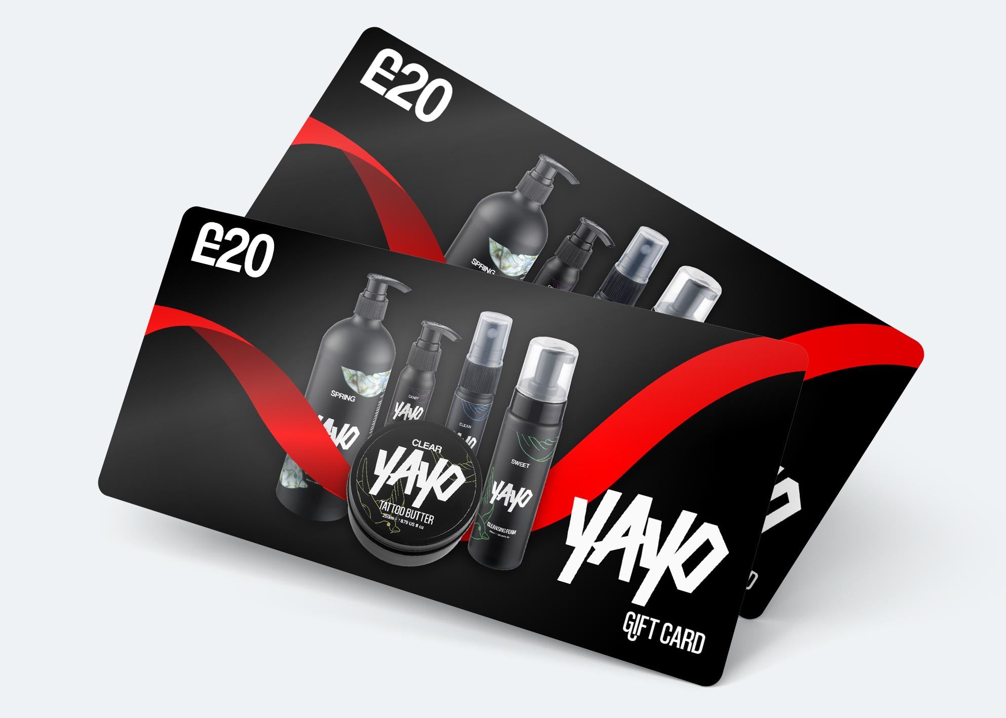 YAYO Gift Card - £10, £20, £50 or £100