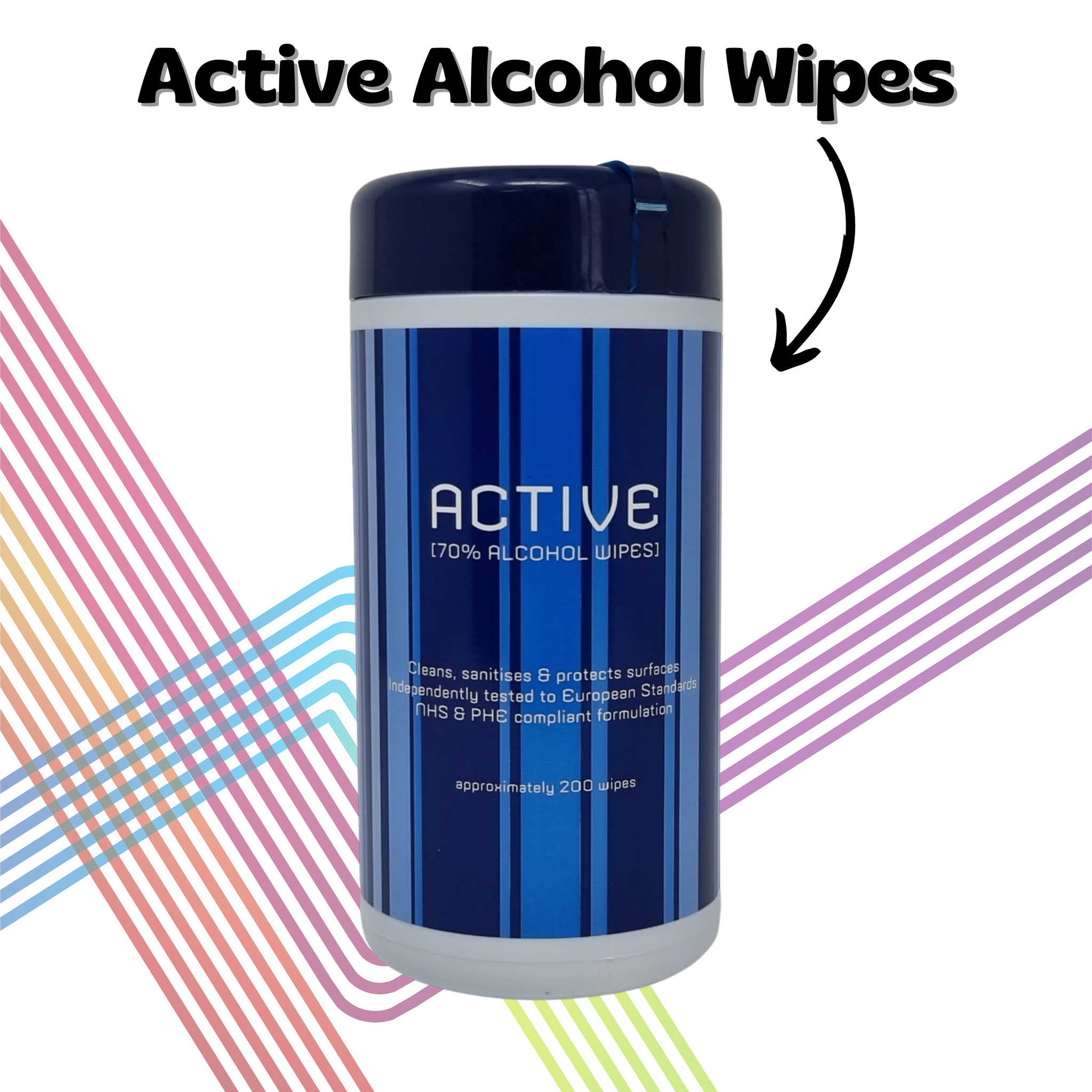 Active Isopropyl Alcohol Wipes