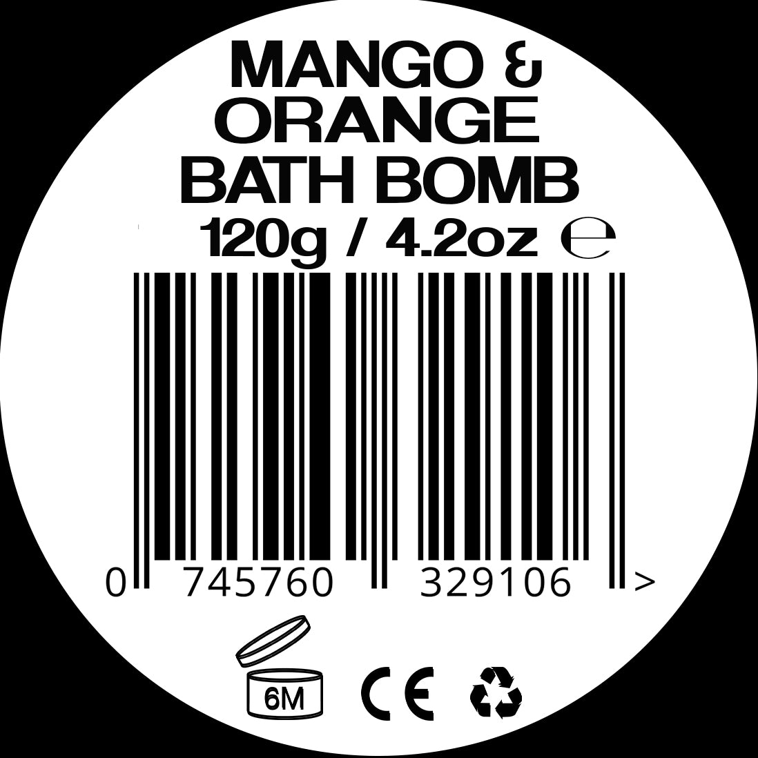 Sunkiss Mango & Orange Bath Bomb
