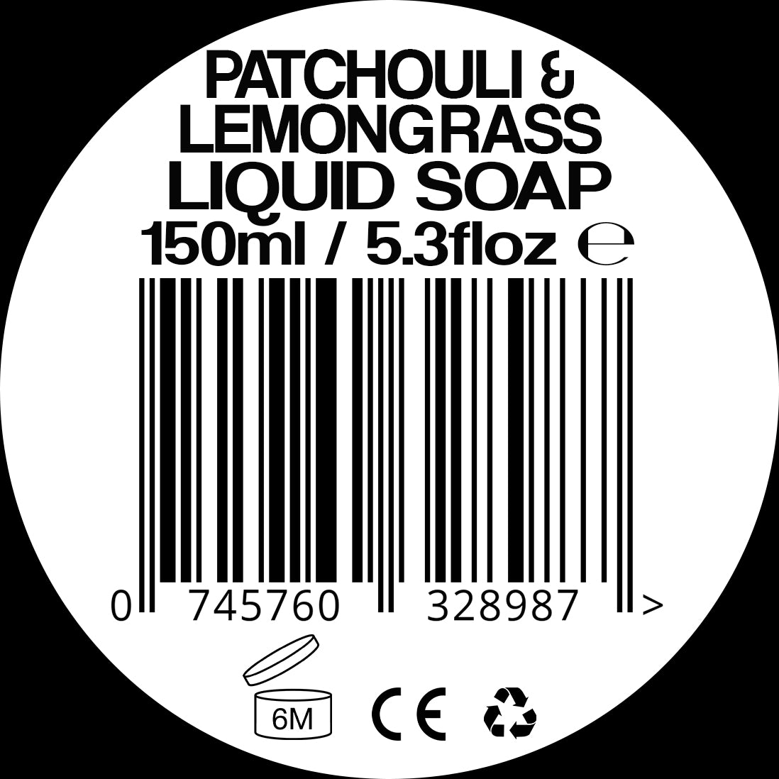 Jollygasm Patchouli and Lemongrass Liquid Soap