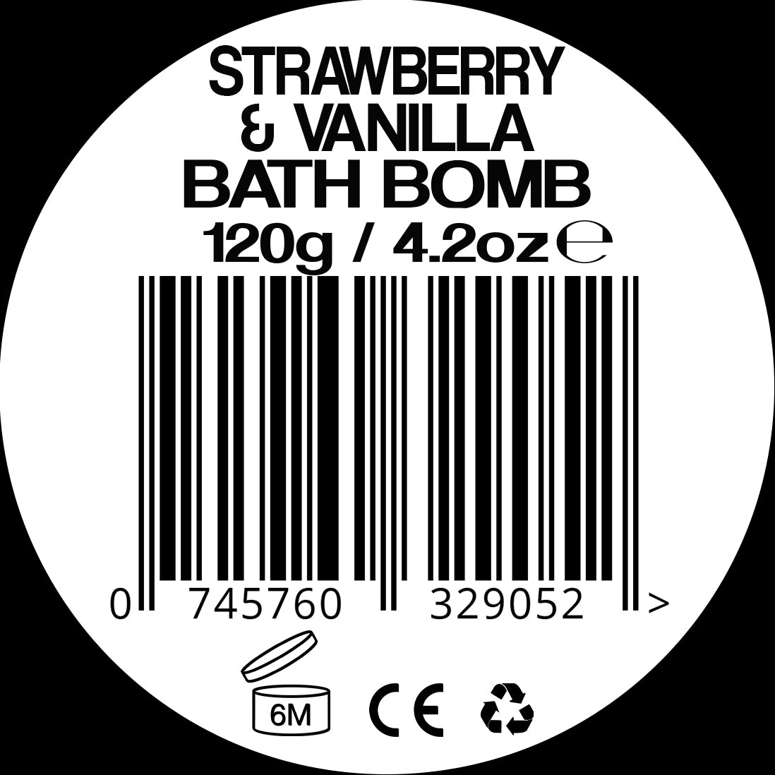 Rubem Strawberry & Vanilla Bath Bomb